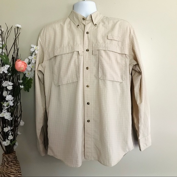 L.L. Bean Other - L.L Bean Men’s Tropicwear Casual Botton Down Long Sleeve Shirt Size Small